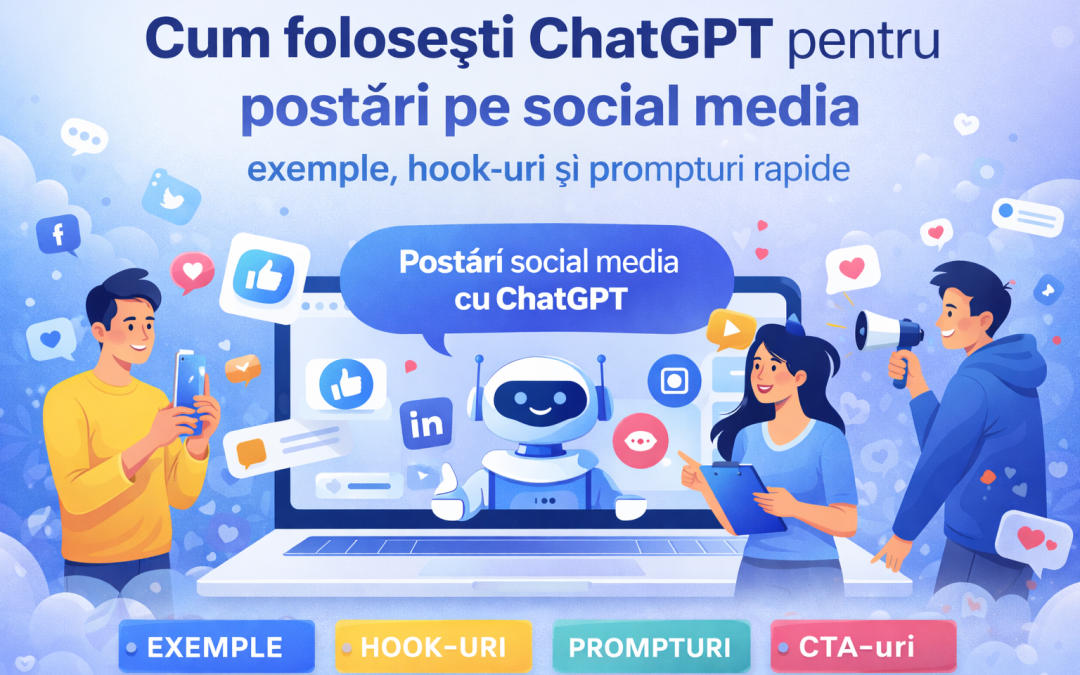Cum folosești ChatGPT pentru postări pe social media: exemple și prompturi