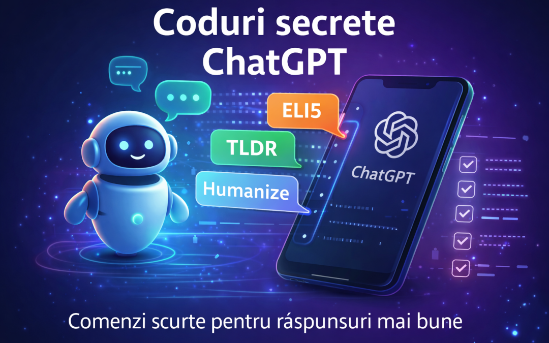 Coduri secrete ChatGPT: prompturi scurte pentru business și SEO