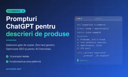Prompturi ChatGPT pentru descrieri de produse