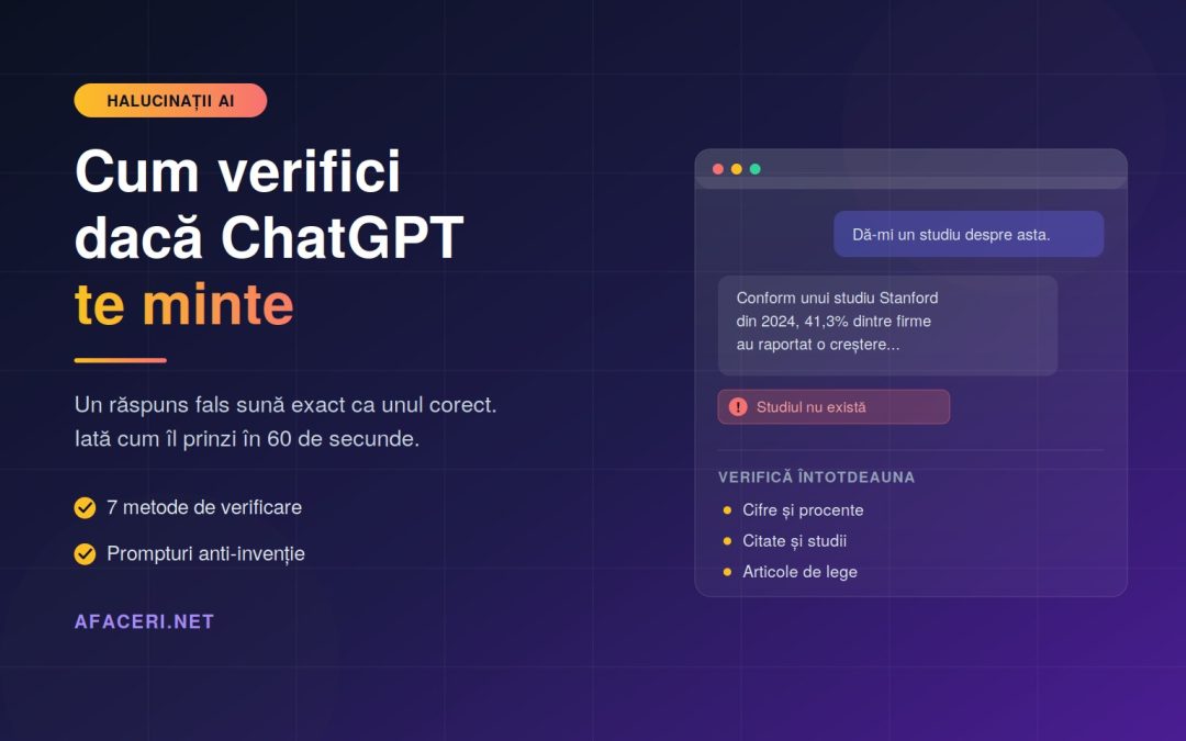Halucinațiile AI: cum verifici dacă ChatGPT te minte