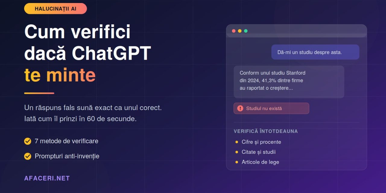 Halucinațiile AI: cum verifici dacă ChatGPT te minte