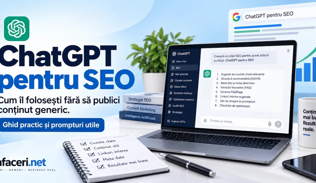 ChatGPT pentru SEO: cum îl folosești fără să publici conținut generic