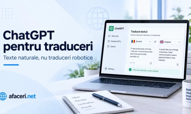 ChatGPT pentru traduceri: cum obții texte naturale, nu traduceri mot-a-mot