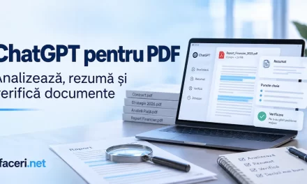 ChatGPT pentru PDF: cum analizezi, sintetizezi și verifici documente