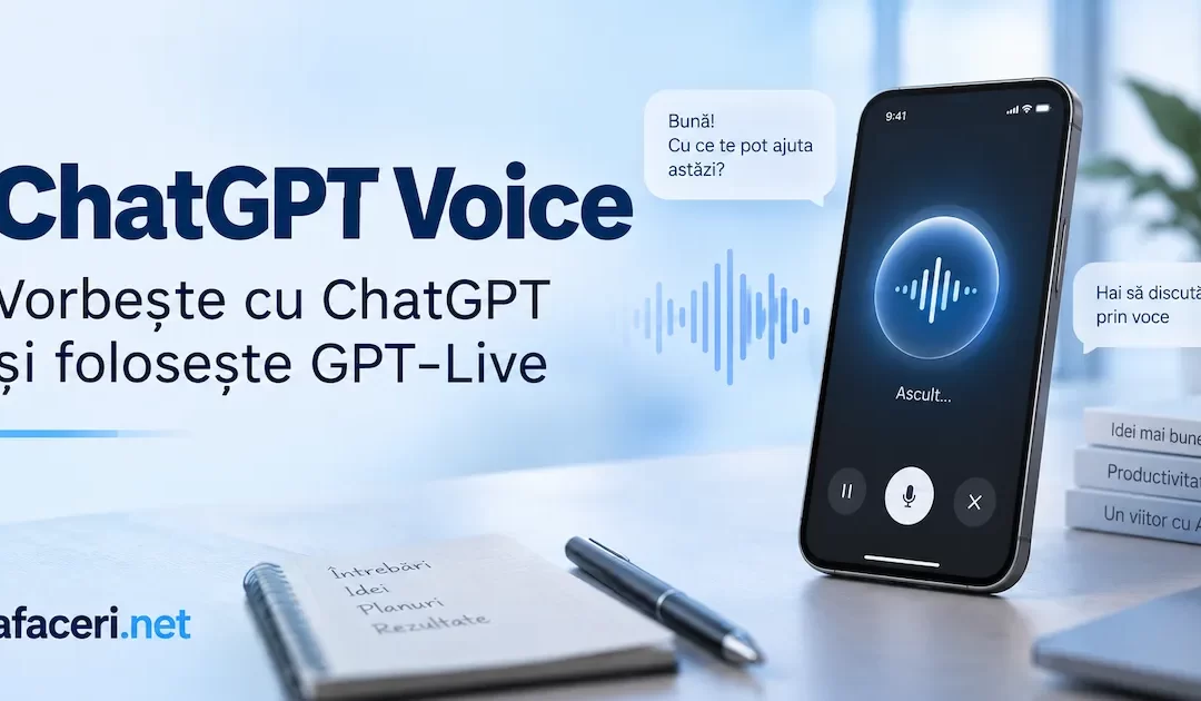 ChatGPT Voice: cum vorbești cu ChatGPT și la ce merită să-l foloseșt