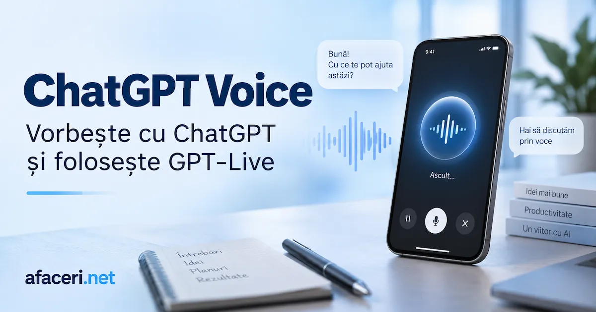 ChatGPT Voice: cum vorbești cu ChatGPT și la ce merită să-l foloseșt