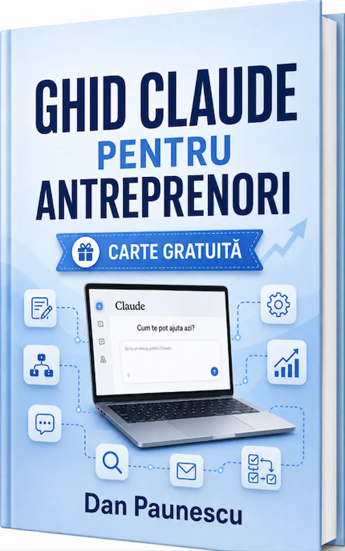 Coperta ediției gratuite Ghid Claude pentru Antreprenori, 25 de pagini