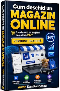 Coperta ediției gratuite Cum deschid un magazin online, primele 30 de pagini